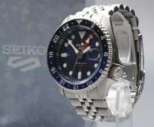 Full Set [MINT] SEIKO 5 Sports SSK001 4R34-00A0 Black Dial 42.5mm GMT AT Watch