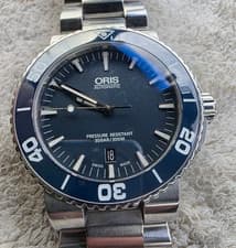 ORIS Aquis Date 7653 Date Blue Dial Automatic Men's Watch from JP