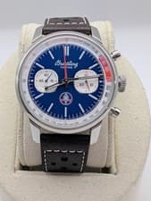 Breitling Top Time B01 Shelby Cobra on Brown Leather Strap AB0176