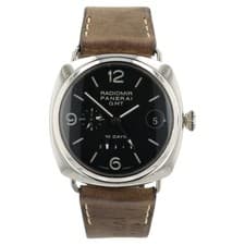 Panerai Radiomir 10 Days GMT Black Dial 45mm 18k White Gold Automatic PAM00235