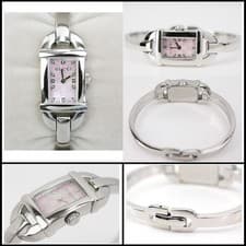 Gucci Bamboo Ladies Watch YA068586 Pink Shell Quartz Used