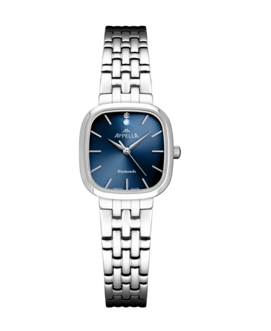 APPELLA Women Quartz Casual Watch Classic Dress Blue Dial Waterproof Swiss Fashi