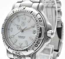 TAG Heuer 6000 Professional WH1211 Quartz Men's Watch 35mm 200m White Dial Date