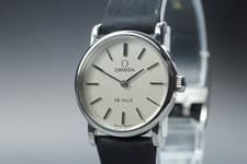 Near MINT] Vintage 1975 OMEGA De Ville Cal.625 Hand Winding Silver Women's Watch