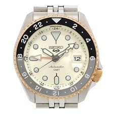 SEIKO 5 Sports GMT SSK046 Automatic Stainless Steel Gold Plated Men s Watch From