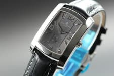 [w/Box ] Baume & Mercier Hampton 65310 Gray Small Second Quartz Swiss Made Watch