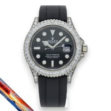 Rolex YachtMaster 42 Watch Diamond Bezel Lug Diamonds 226679TBR Box Warranty