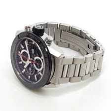 TAG HEUER Carrera CAR2A1W Black Dial Chrono Auto Men's xm45rpof