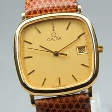 [Near MINT] OMEGA De Ville Cal.1430 Gold Tone Quartz Men's Vintage Watch JAPAN