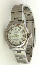 ROLEX WATCH LADIES DIAMOND MOP DIAL STAINLESS STEEL AUTOMATIC