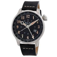 Mathey-Tissot H123ABU GMT 293 Black Dial 44 mm Men's Watch New