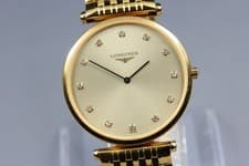 [Near MINT] Longines La Grande Classic L4.709.2 12P Diamond Dial Qz Men's Watch