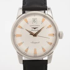 Longines Conquest L16114 SS SS & Leather AT Silver-Face