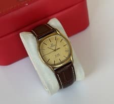 Vintage Omega De Ville Quartz Watch 191.0097 Cal 1336 Cushion 1970's 36mm Boxed