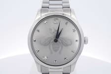 Gucci G-timeless Bee Motif 38mm Quartz Stainless Steel Watch Eb0326lxzdu