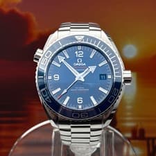 Omega Seamaster Planet Ocean 600M 43.5mm Blue 215.30.44.21.03.001 Full Set