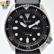 SEIKO 7C43-7010 Professional Diver 200m Quartz Men's Watch Black Dial [Exc+5]