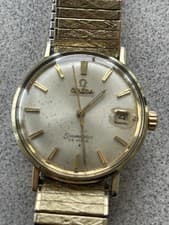 OMEGA Seamaster De Ville 14K Gold Bezel Men's Watch, Movement: 560