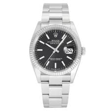 Rolex Datejust  126234 bright black/bar Dial