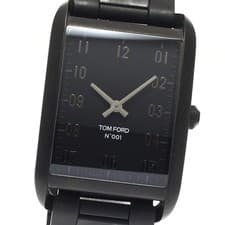 TOM FORD TFT001006 N.001 Black DLC Case Quartz Men's Watch From Japan G0418
