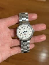 Ulysse Nardin Marine Chronometer 1846 White Dial SS Bracelet Watch 263-22 38mm