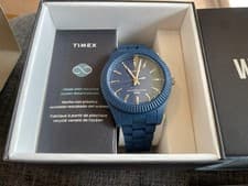 Import duty included for US buyers  TIMEX Waterbury Ocean 42mm Quartz Watch Blue