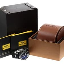 BREITLING SUPER OCEAN CHRONOGRAPH 42 A13311 42mm SS Black Dial Rubber #C418