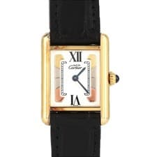 Authentic [No Maintenance Required - Reduced Price] Cartier Must Tank SM Gol...