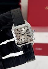 Cartier Santos-Dumont XL Manual Wind Navy Blue WSSA0032 2021 Complete Set