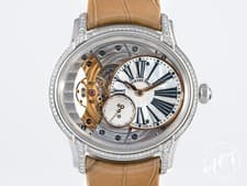 *Rare* Audemars Piguet 18K WG Millenary Hand-Wound MOP Dial Watch w/ B&P