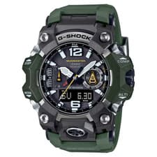 New Casio G-Shock Mudmaster Black Dial Green Resin Band Watch GWGB1000-3A