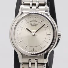 Seiko Credor 4J85-0A10 QZ Silver Dial Ladies Watch