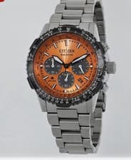 Citizen Men's Promaster Navihawk Chronograph Salmon Dial Watch - CA4664-60X NEW