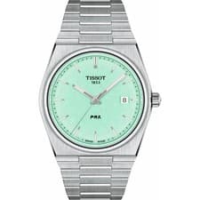 New Tissot PRX 40mm Light Green Mint Dial Stainless Steel Quartz Swiss Watch T13