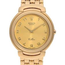 ROLEX Cherini 6623/8 Champagne Arabian E Number second hand mens