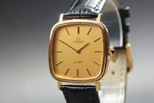 Vintage 1979 *N MINT* OMEGA De Ville Cal.625 Gold Dial Manual Winding Mens Watch