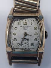 Rare Early Heuer Rectangle mans watch. For Parts or repair