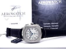 Aero Cushion Chronograph Automatic Valjoux Cal.7750 Date White Dial 42mm Men's