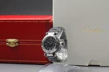 Cartier Pasha Seatimer Watch W3140003 Black Dial