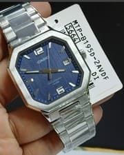 Casio Watch Bundle 4 PCS Analog & Digital Black Leather Blue White Stainless + W