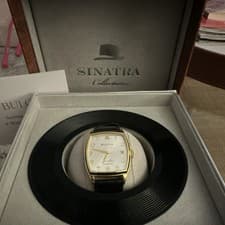 Bulova Frank Sinatra Young at Heart Automatic Gold Men's Watch, with Box