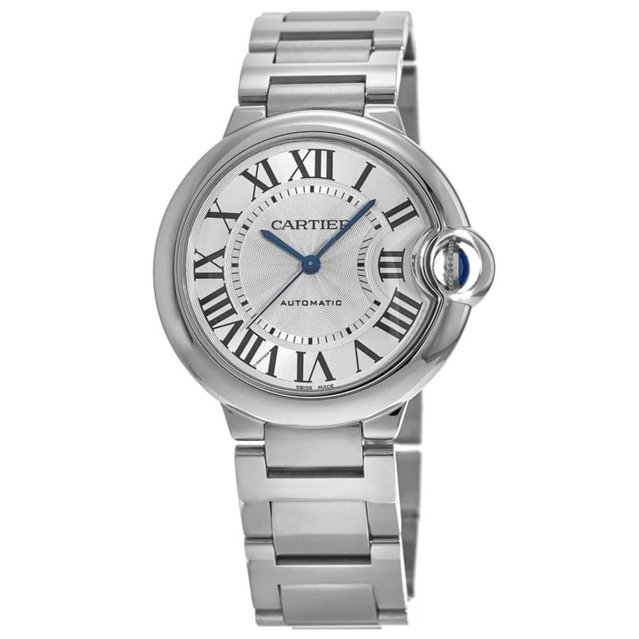 New Cartier Ballon Bleu 36mm Automatic Silver Dial Steel Women's Watch WSBB0048