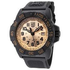 LUMINOX Navy SEALs XS.3505.GP.1 Black Gold Dial 200m Watch Men's Boxed Auth