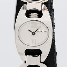 Hamilton Marilyn Quartz Watch Box Silver Dial Ladies Wristwatch wrist 16cm