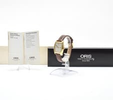 ORIS Tonneau Regulator 7471 Vintage Automatic Men's Watch Gold Small Second