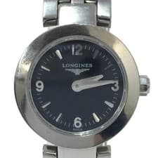 Longines DolceVita Ladies Silver Quartz Watch Used From Japan