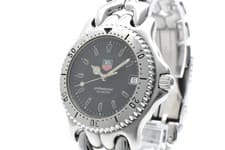 [Exc+4] TAG HEUER S/el Professional WG1114-K0 Date Black Dial Quartz Men's Watch