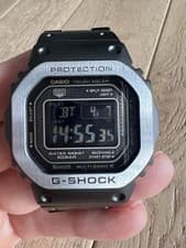 Casio G-Shock GMW-B5000MB-1JF Full Metal Black Stainless Steel Digital Men Watch