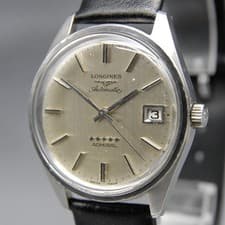 Overhauled [EXC+5] Vintage LONGINES Admiral Five Star 35mm Silver AT Men's Watch