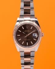 Rolex Datejust 41mm 126331 Rose Gold Chocolate Dial Fluted Oyster 2024